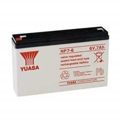 BATTERY 6V 7AH YUASA FOR EMERGENCY LIGHTING EVENP7-6